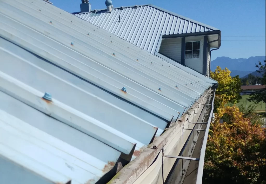 Image of freshly cleaned gutters